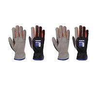 Portwest A280 Cold Protection Wintershield Glove Black/Orange, Large (Pack of 2)