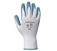 Portwest A310 Flexo Nitrile Safety Gloves in Grey | Size: 9 Portwest Grey 9