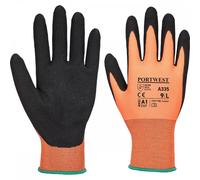 Portwest A335 Dermi-Grip NPR15 Nitrile Sandy Orange/Black Size: XL Col XL