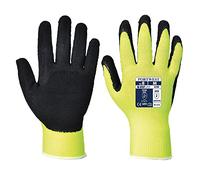 Portwest Latex Foam Hi Vis Grip Gloves Yellow L Pack of 1