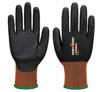 Portwest A377 GP Grip 21 Nitrile Micro Foam Glove Touchscreen | Black, Large, Latex Free, Lightweight, Precision Handling, Ergonomic, Durable Grip