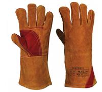 Portwest A530 Reinforced Welding Gauntlet Brown Size: 3XL Colour: Brow 3XL