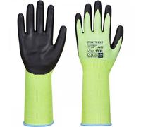 Portwest A632 Green Cut Glove Long Cuff Green/Black Size: S Colour: Gr S