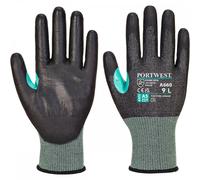Portwest A660 CT200 VHR18 PU Cut Glove Black Size: S Colour: Black, Ha S