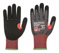 Portwest A672 CT200 AHR13 Nitrile Cut Glove Black Size: 2XL Colour: Bl 2XL