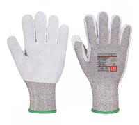 Portwest A674 CT200 AHR13 Leather Cut Glove Black Size: L Colour: Blac L