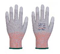 Portwest A696 LR13 ESD PU Fingertip Cut Glove (Pk12) Grey/White M Colo M