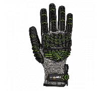 Portwest A755 VHR15 Nitrile Foam Impact Glove Black/Green M Colour: Bl M
