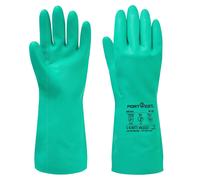 Portwest A810 Nitrosafe Chemical Gauntlet, Green - Chemical Resistant Gloves