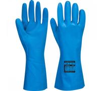 Portwest A814 Food Approved Nitrile Gauntlet Blue Size: M Colour: Blue M