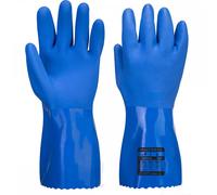 Portwest A881 Marine Ultra PVC Chem Gauntlet Blue Size: 2XL Colour: Bl 2XL
