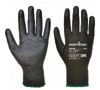 Portwest AB129 PU Palm Glove (288 Pairs) Black XS Colour: Black, Hand XS