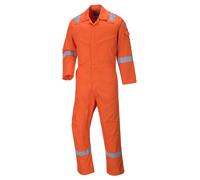 Portwest Aberdeen Flame Resistant Coverall Orange Size: 40" Colou 40"