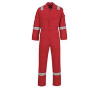 BizFlame Mens Aberdeen Flame Resistant Coverall Red 38" 32"