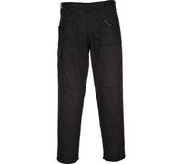(42W / 31L, Black) Portwest - Workwear Action Cargo Trousers