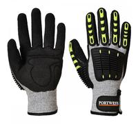 Portwest Anti Impact Cut Resistant Glv Grey/Black Size: 2XL Colour: Gr 2XL