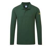 Portwest Anti-Static ESD Polo L/S High Cotton Content Ribbed Collar Safety-AS23
