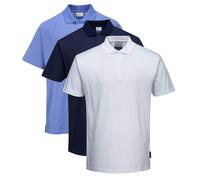 Portwest Anti-Static ESD Polo Shirt, Size: XXL, Colour: White, AS21WHRXXL