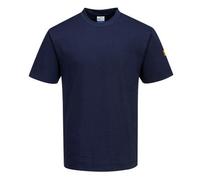 Portwest Anti-Static ESD T-Shirt, Size: XXL, Colour: Navy, AS20NARXXL