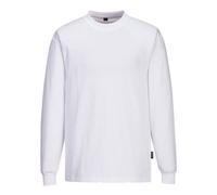 Portwest Anti Static ESD Long Sleeve T Shirt White 2XL