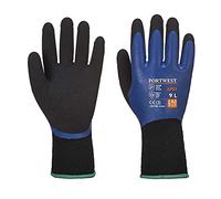 Portwest Work Gloves Thermo Pro AP01 - Waterproof Insulated Latex CE Certified - Blue/Black Large