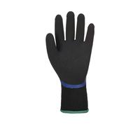Portwest AP01 Thermo Grip Pro Glove Blue/Black, Small | Blue/Black, Small, CE Certified, Brushed Acrylic Insulated Liner, Dual Coating, Abrasion Resistant, Outdoor Winter Use