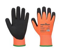 Portwest AP02 Thermo Grip Pro Ultra Glove Orange/Black, Small | Orange/Black, Small, EN388 4242X, ANSI Cut A2, EN511 X2X, Acrylic Twin Liner, Sandy Palm Finish, OEKO-TEX Approved