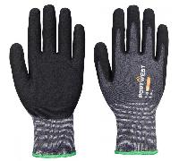 (Grey/Black, XL) Portwest SG Grip15 Eco Nitrile Glove (Pk12)