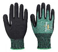 Portwest AP15 SG Cut B18 Eco Nitrile Glove (Pk12) Green/Black XL Colou XL