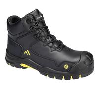 Portwest Apex Composite Mid ESD Safety Boots Black / Yellow Size 10.5