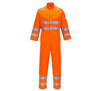 Portwest Araflame Hi-Vis Multi Coverall, Color: HI-Vis Orange, Size: S, AF91ORRS