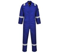 Araflame Silver Flame Resistant Coveralls Royal Blue 50" 31"