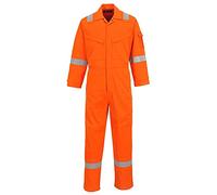 Portwest Araflame Silver Coverall, Size: 38, Colour: Orange, AF73ORR38