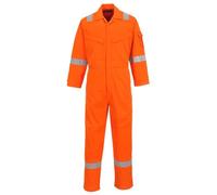 Portwest Araflame Silver Coverall, Size: 44, Colour: Orange, AF73ORR44