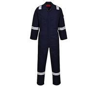 Portwest Araflame Silver Coverall, Size: 48, Colour: Navy, AF73NAR48