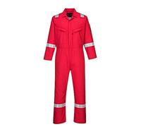Portwest Araflame Silver Coverall, Size: 5One Size, Colour: Red, AF73RER50