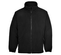 Portwest Aran Fleece Jacket, Color: Black, Size: XSmall, F205BKRXS