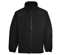 Portwest Aran Fleece Jacket Thermal Heavy-Duty Workwear Outdoor Zip-Up Warm Coat