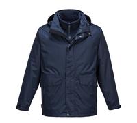 Portwest Argo 3-in-1 Jacket Waterproof Windproof Breathable Hooded Lined Coat
