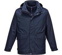 Portwest Argo Breathable 3-in-1 Jacket, Size: S, Colour: Navy, S507NARS