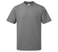 Portwest AS20 Anti-Static ESD T-Shirt Short Sleeve Work T Shirt | Zoom Grey, Large, EN 1149-5, EN 61340-5-1, 96% Cotton 4% Carbon Fibre, Electronics Manufacturing, CE Certified