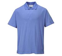Portwest Anti-Static ESD Polo Shirt, Size: S, Colour: Hamilton Blue, AS21HBRS
