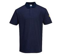 Portwest Anti-Static ESD Polo Shirt, Size: XL, Colour: Navy, AS21NARXL