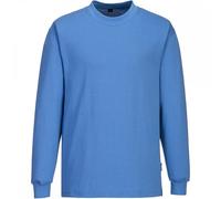Portwest AS22 Anti -Static ESD Long Sleeve T-Shirt Hamilton Blue Size: M