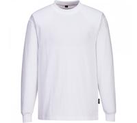 Portwest AS22 Anti -Static ESD Long Sleeve T-Shirt White Size: S Colou S