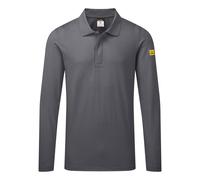 Portwest AS23 Anti Static ESD Polo Shirt L/S Comfortable Use To ESD Environment