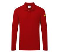 Portwest AS23 Anti Static ESD Polo Shirt L/S Comfortable Use To ESD Environment