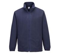 Portwest AS26 Anti-Static ESD Fleece Jacket CE Certified EN 61340 Workwear with Zipped Pockets Carbon Fibre Midlayer Polar Fleece 280g, Navy, XS