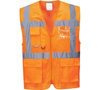 Portwest C376ORRXL Athens Mesh Air Executive Vest, X-Large, Orange