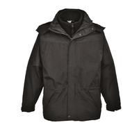 Portwest Aviemore 3-in-1 Men's Jacket, Size: XL, Colour: Black, S570BKRXL